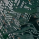 Close up image of a circuit board.